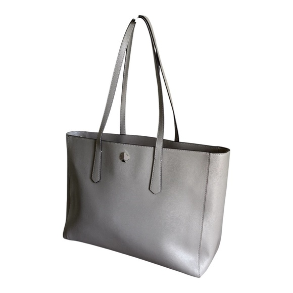 Authentic Kate Spade Molly Large Leather Tote True Taupe! - Picture 3 of 15